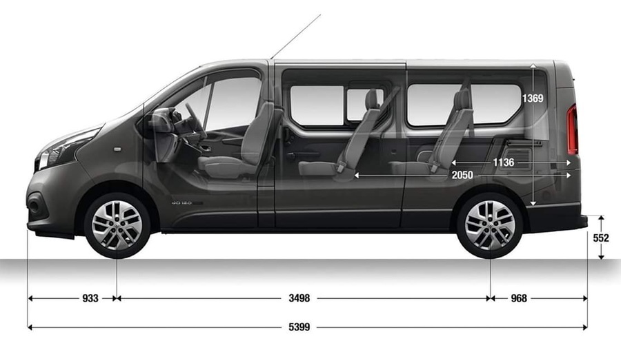 Vivaro zwymiarowany